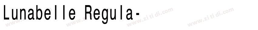 Lunabelle Regula字体转换 Lunabelle Regula字体转换
